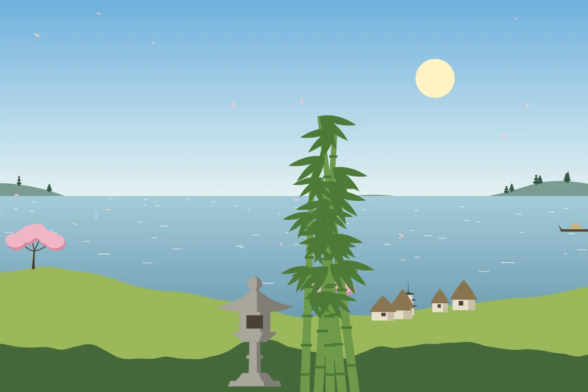 Paysage Japon, midi, graine 0lltgu