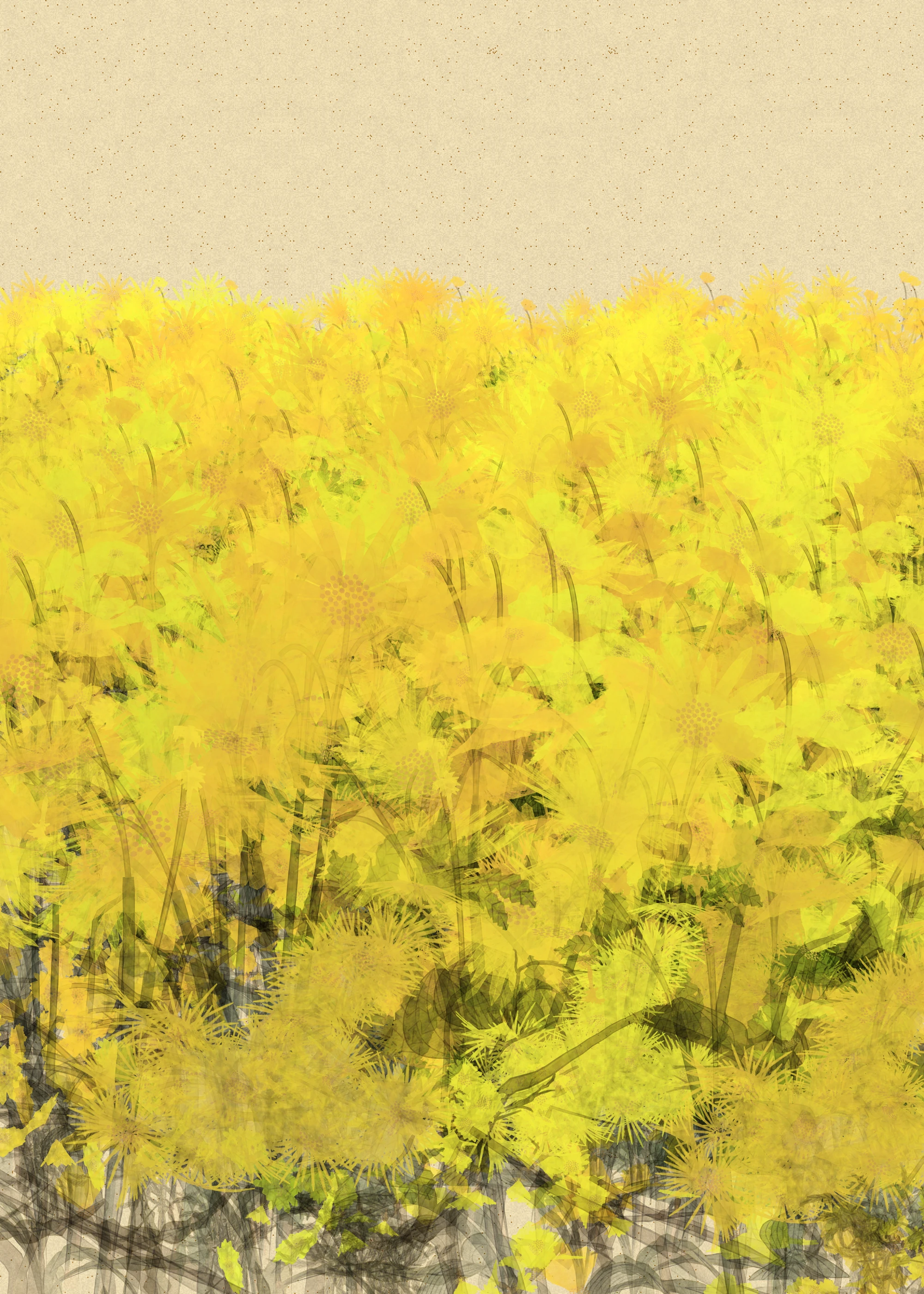 Jaune, collection Fleurs